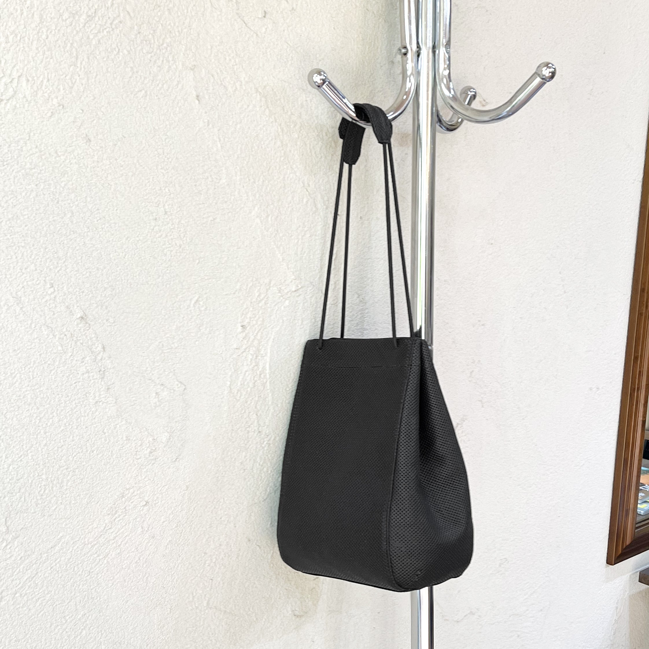 DRAWSTRING BAG (dots)｜HANDLE POUCH｜2WAY
