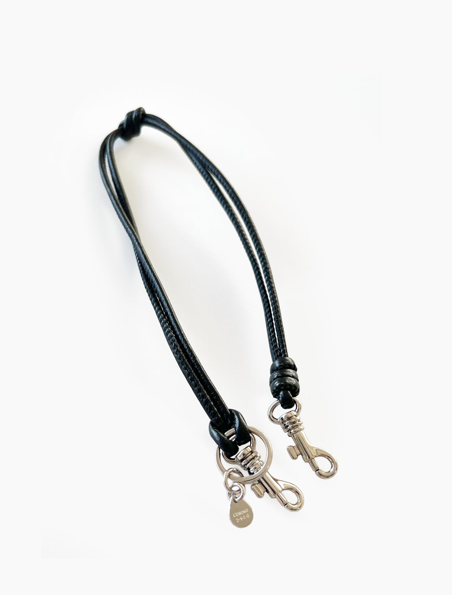 WRIST-STRAP｜LEATHER｜BLACK｜DOUBLE