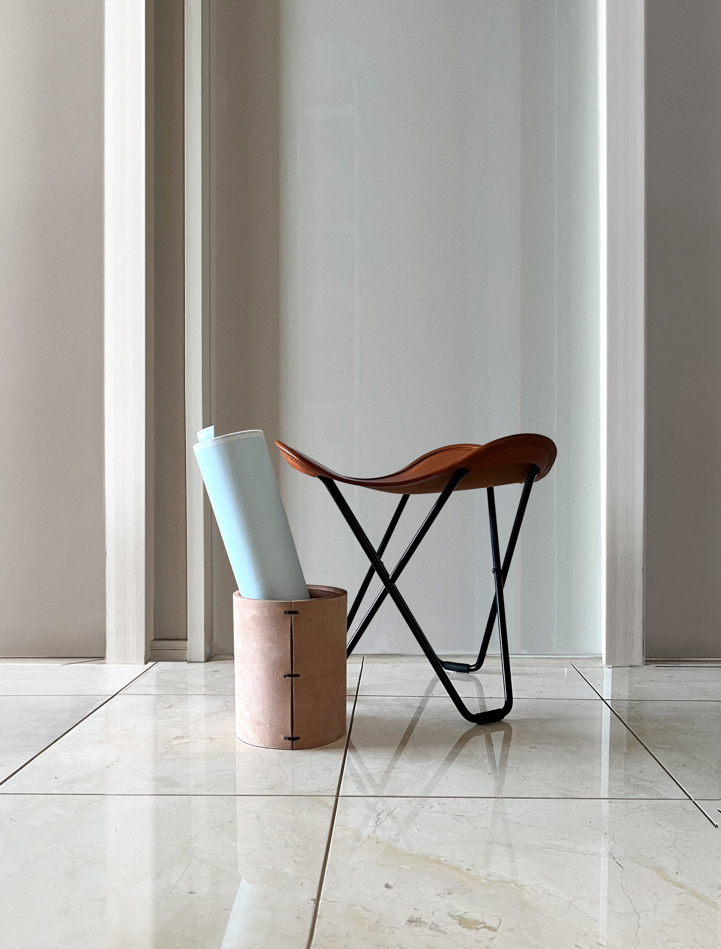 PLYLEATHER｜Cylinder｜Tan