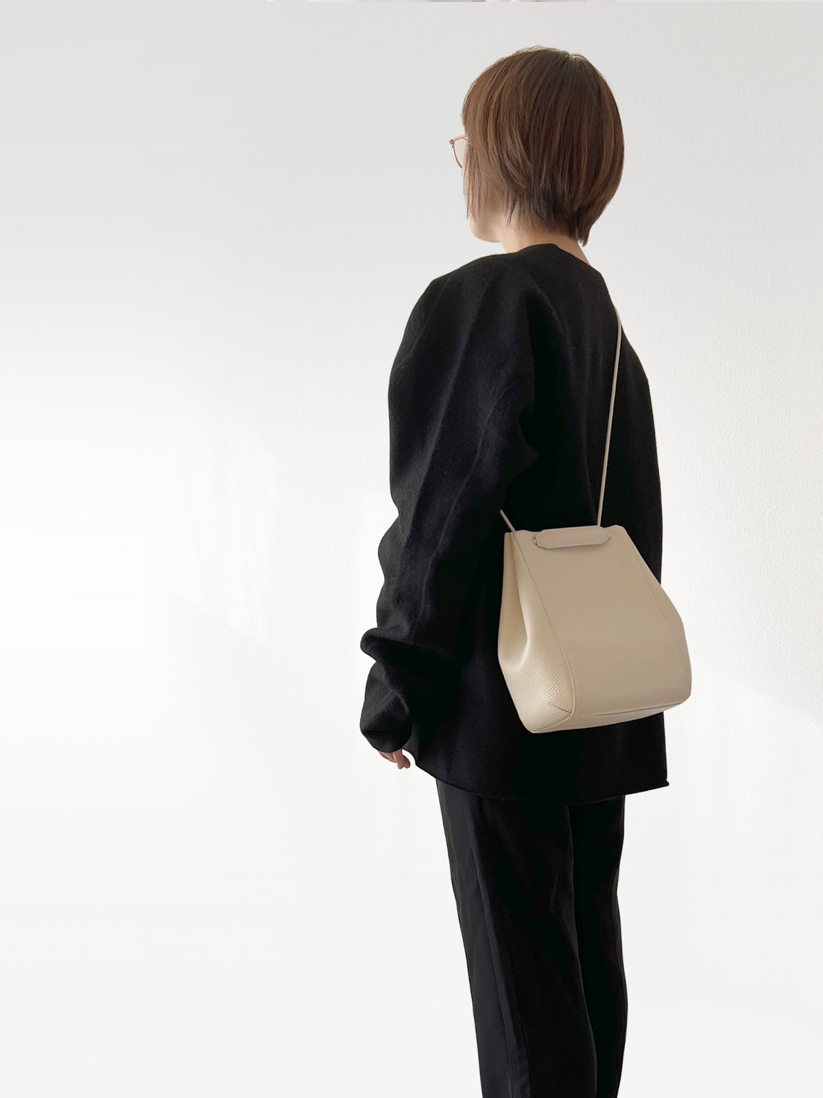 DRAWSTRING BAG｜2WAY｜ECRU