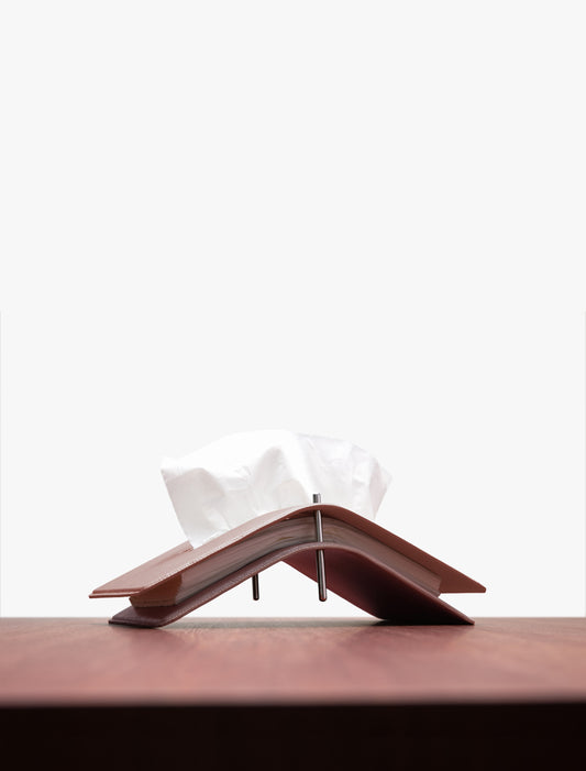 TISSUE PAPER HOLDER｜SPLIT LEATHER