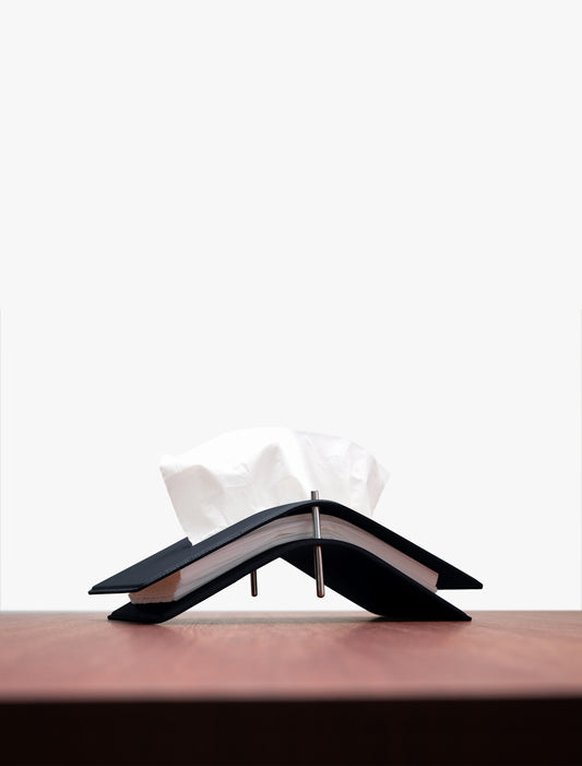 TISSUE PAPER HOLDER｜SPLIT LEATHER